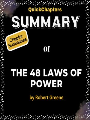 cover image of Summary of the 48 Laws of Power